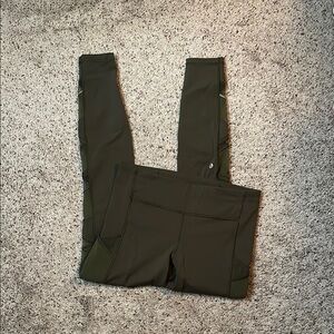 Lululemon Speed Up Camo‎ Green Mesh Legging Size 8